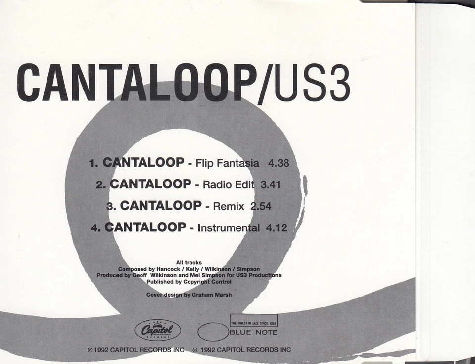 US3 Cantaloop (Flip Fantasia) MCD 1992 RAR & WIE NEU HERBIE HANCOCK US 3 90sJazz - Bild 3 von 4