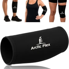 Ice Sleeve for Knee, Elbow, Arm - Hot & Cold Freeze Pack Wrap for Tennis Pain Re