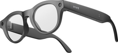 HTC Vive Eagle AI Glasses   Pantos Clear Lens, Charcoal Black