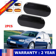 For 1999-03 Volkswagen New Beetle Front Side Marker Light Flow Sequential Smoked