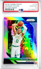 2018 Jayson Tatum Panini Silver Prizm Holo PSA 10 Gem Pristine Refractor #118