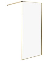 Duschwand Ohne TüRen Aus Sicherheitsglas 90 X 190 Cm Gold Waspam