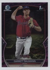 2023 Bowman Draft Chrome Fuchsia Lunar Refractor /199 Garrett Baumann 0l44