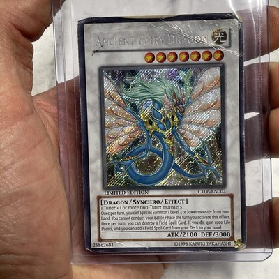 YuGiOh Ancient Fairy Dragon CT06-EN002 Limited Edition Secret Rare HP Yu-Gi-Oh!