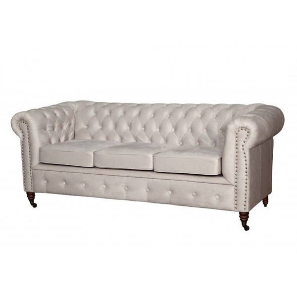 Chesterfield Sofagarnitur Sofa 3+1+1 Couch Polster Set Sofas Couchen Oxford-image