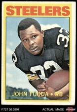 1972 Topps #77 John Fuqua Steelers Morgan St 3 - VG