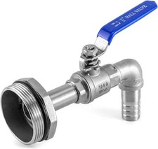 Drum Faucet for 55 Gallon Steel/Plastic Drum, 2" Stainless Steel Barrel Faucet
