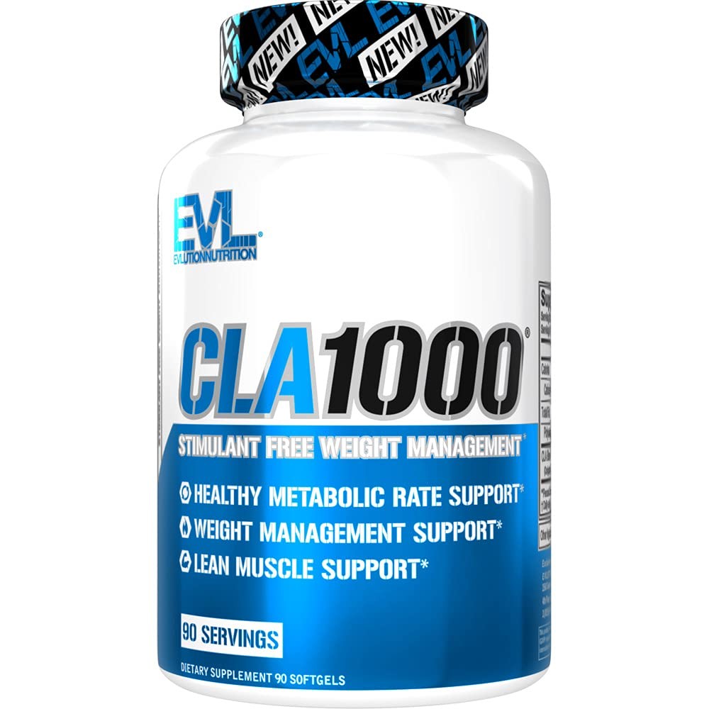 Evlution Nutrition CLA 1000, Conjugated Linoleic Acid, Weight Loss Supplement,