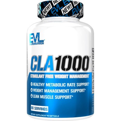 Evlution Nutrition CLA 1000, Conjugated Linoleic Acid, Weight Loss Supplement,