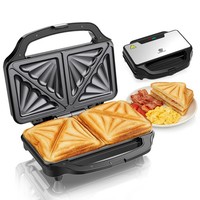 SUPERLEX Deep Fill Toastie Maker 1000W Fit LARGE Toasty 2 Slice Sandwich Toaster