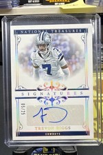 2025 Panini National Treasures - Signatures Trevon Diggs #SIG-TDS Holo Silver