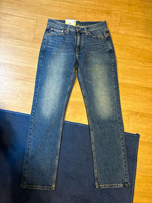 Levi's 514 Herren Jeans Blau Straight Leg Denim Stretch W30 L30 Neu