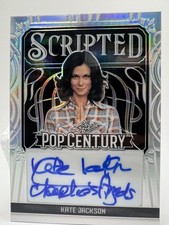 2024 LEAF POP CENTURY METAL SCRIPTED AUTO PRISMATIC SILVER KATE JACKSON /15