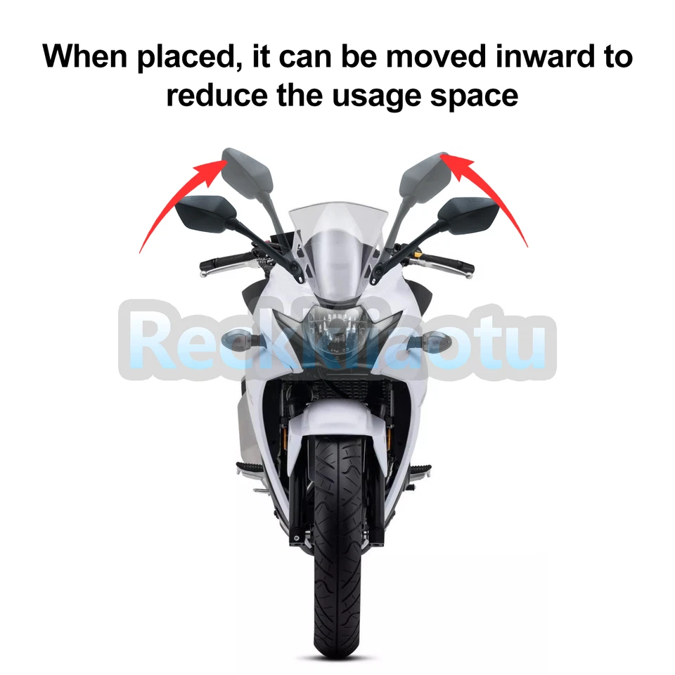 Espejos retrovisores alargables para moto Honda CBR250R CBR300R CBR500R Foto 3 de 4