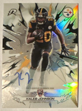 TOPPS Kaleb Johnson Rookie Auto #179 Pittsburgh Steelers NFL Trading Card. rookie card picture