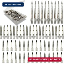 60Pcs Metal Styling Duck Billed Hair Clips, Silver Alligator Roller Clips for Wo