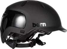 Bern Watts 2.0 Adult Bicycle Helmet, Multisport Certified - Matte Black, Small-