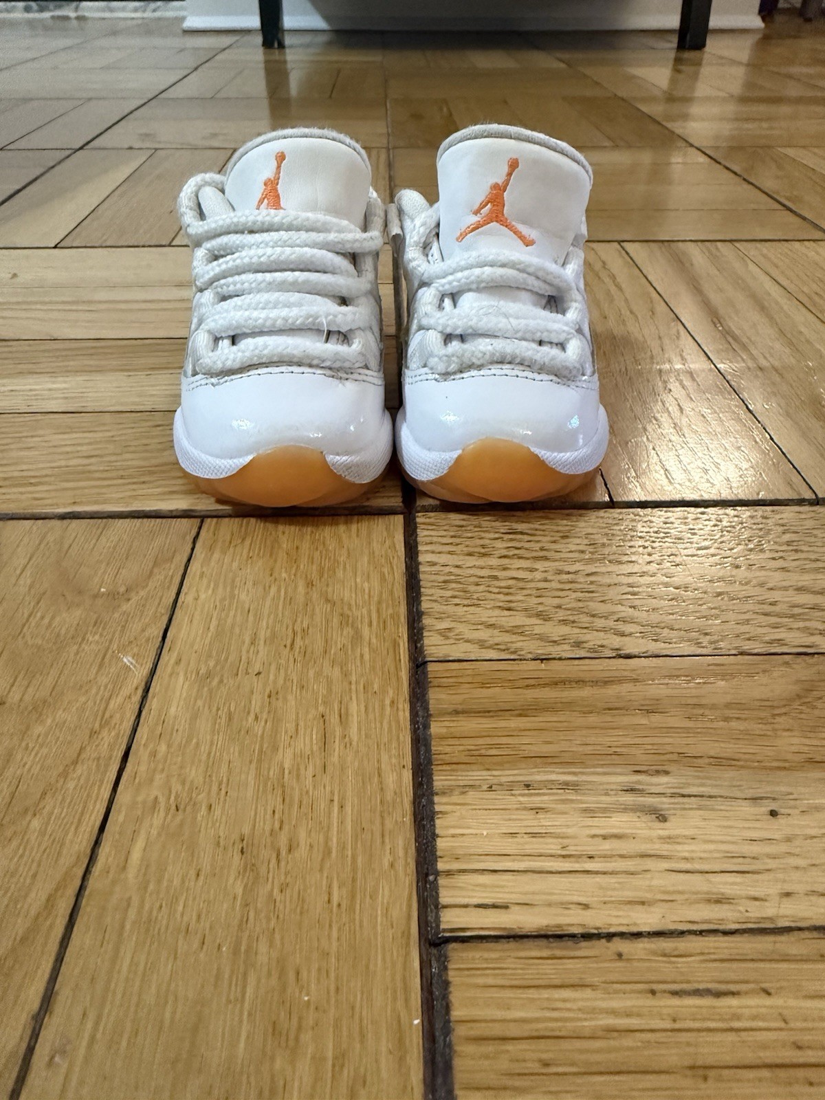 Jordan 11 TD White/Bright Citrus Size 3C
