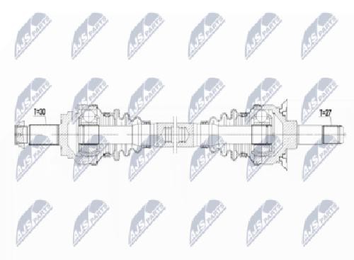 Original NTY Drive Shaft NPW-BM-101 For BMW