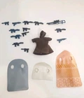 NO REPRO Vtg Kenner Star Wars Weapons Lot 13 Blasters Blue Black + 3 Capes/Robe
