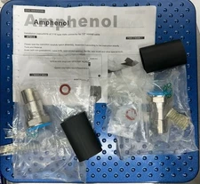 *Lot of 2* AFB5-8 AMPHENOL 7/16 DIN MALE FOR 1/2 ” COAXIAL CABLE NEW