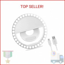 Selfie Ring Light, XINBAOHONG Rechargeable Portable Clip-on Selfie Fill Light wi