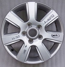 1x Alufelge 16 Zoll 6.5" 5x120 62ET Glanz Silber 2H0601025 VW Amarok Rim Wheel