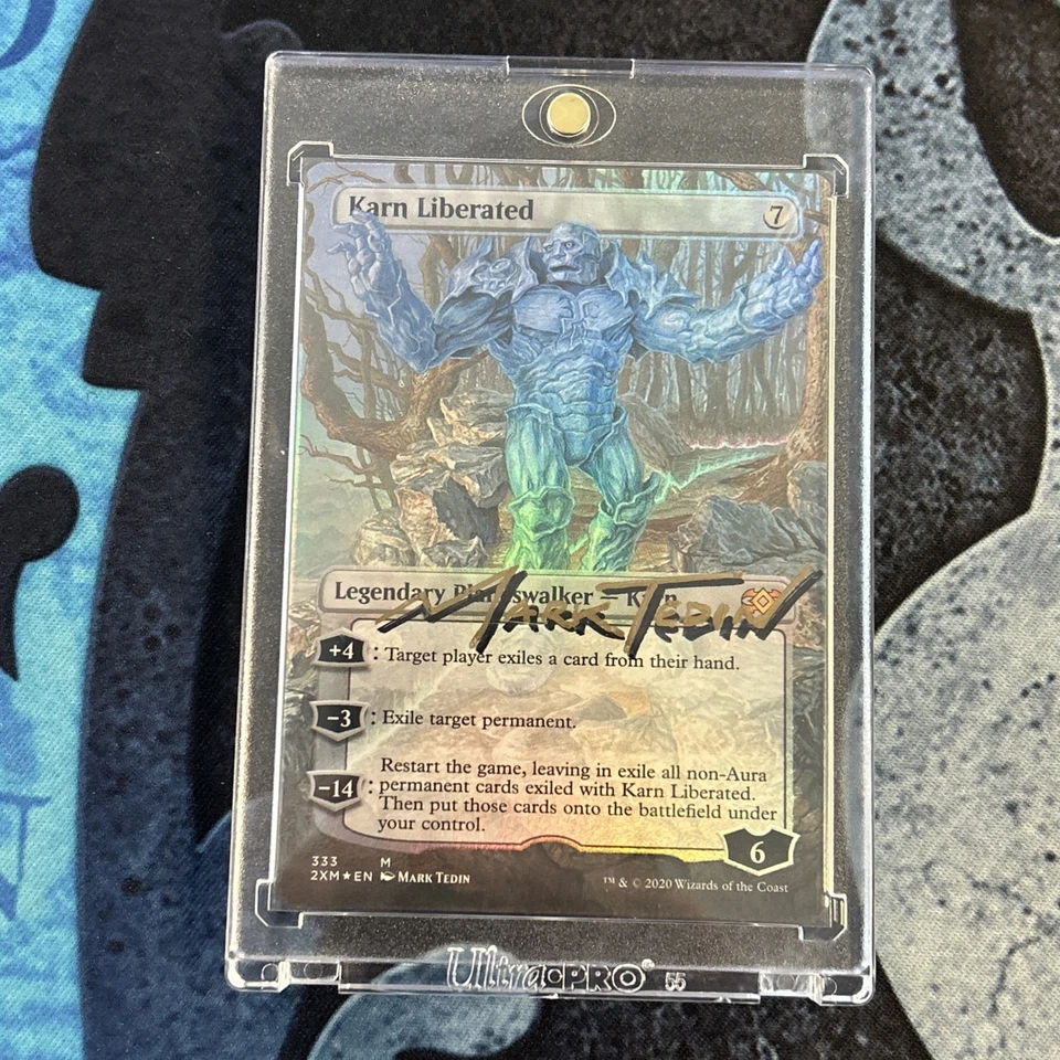 Karn Liberated ARTIST PROOF FOIL MTG Double Masters NM Mark Tedin - Image 3 of 4