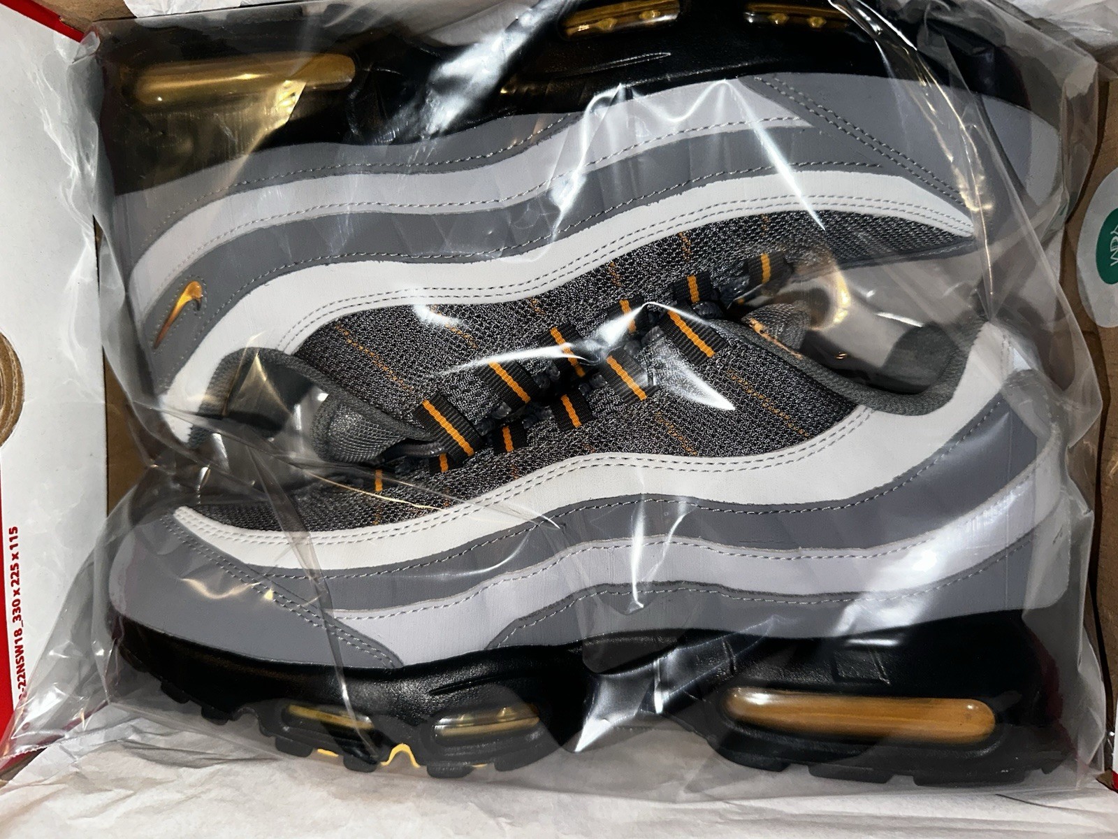 Brand New Nike Air Max 95 Cool Grey/Sundial Trainers UK 9.5 image 10
