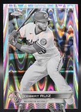 2022 Topps Chrome Sonic - Keibert Ruiz #218 Black & White RayWave Refractor