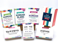 3-Pack Set Korean Basic Conversation Flashcards Essential Phrases Everyday Situ