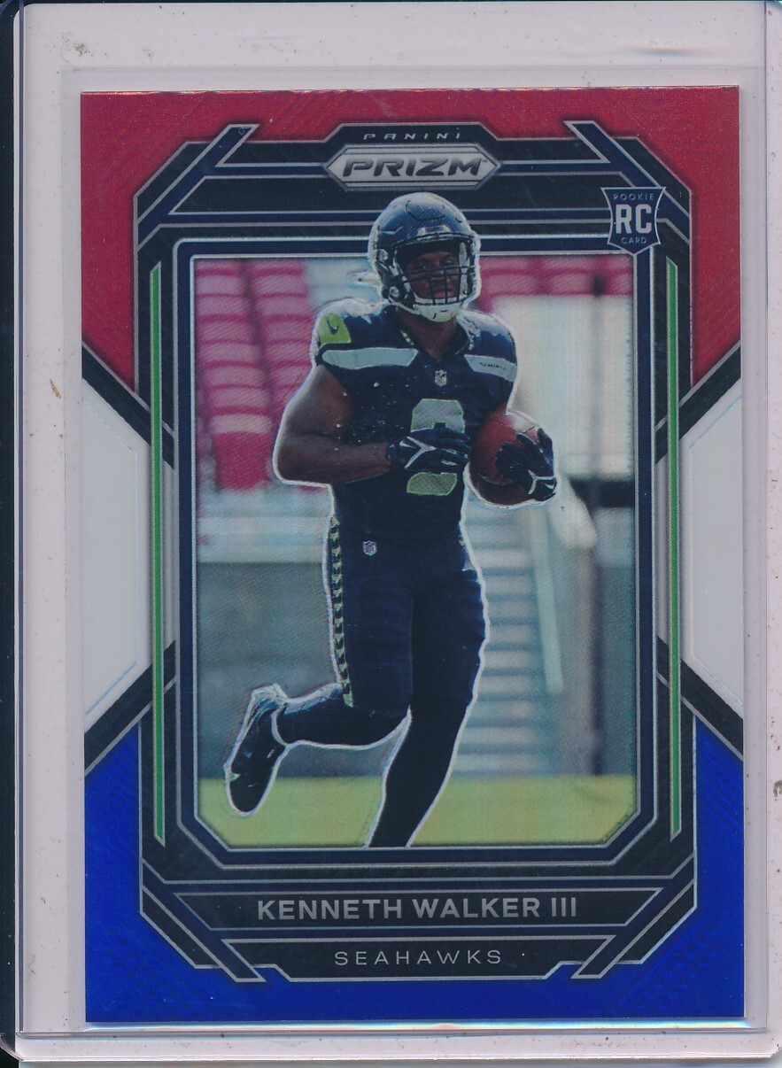 KENNETH WALKER III 2022 PANINI PRIZM RED WHITE & BLUE PRIZMS RC #318 -K