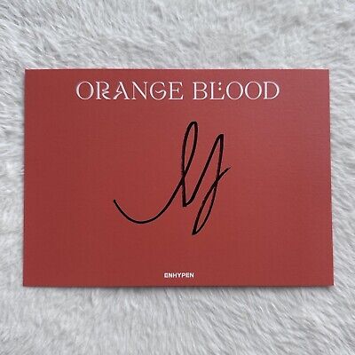 ヒスン サイン ENHYPEN ORANGE BLOOD Heeseung Signed Ticket + Official