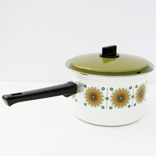 Vintage Retro 1970s Austria Email Enamel Pan