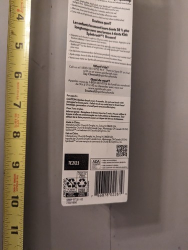 Spinbrush Clear & Clean Soft Battery Powered Toothbrush Arm & Hammer New - Picture 5 of 7