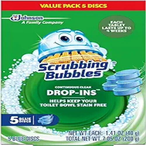 Scrubbing Bubbles Toilet Tablets, Continuous Clean Toilet Drop Ins, Helps Keep T - Picture 1 of 4