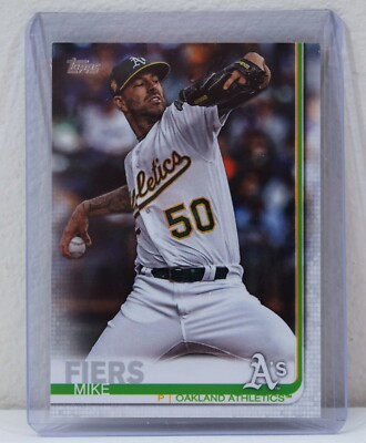 2019 Topps Series 2 ~ MIKE FIERS ~ A's #413 ~ ADVANCED STATS PARALLEL #56/150