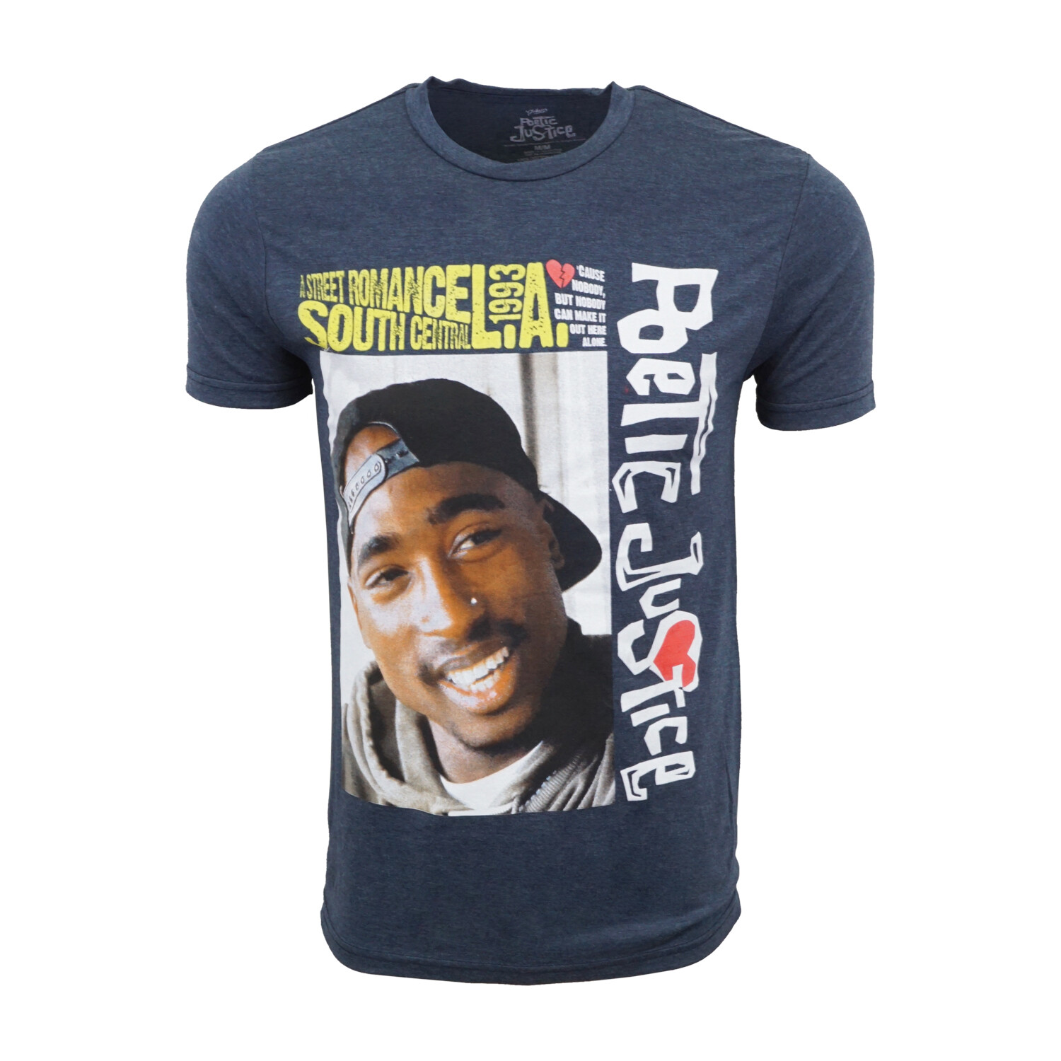 ХИП-ХОП ФУТБОЛКА TUPAC SOUTH CENTRAL LA С АУТЕНТИЧНОЙ ЛИЦЕНЗИОННОЙ ФУТБОЛКОЙ СВЕТЛО-ГОЛУБОГО ЦВЕТА