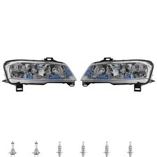Halogen Scheinwerfer Set für Fiat Stilo Multi Wagon 192 1.6 16V 1.9 D Multijet