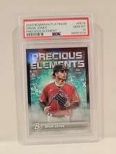 🔥 2023 BOWMAN PLATINUM DRUW JONES #PE16 PRECIOUS ELEMENTS PSA 10 POP 3 ARIZONA 
