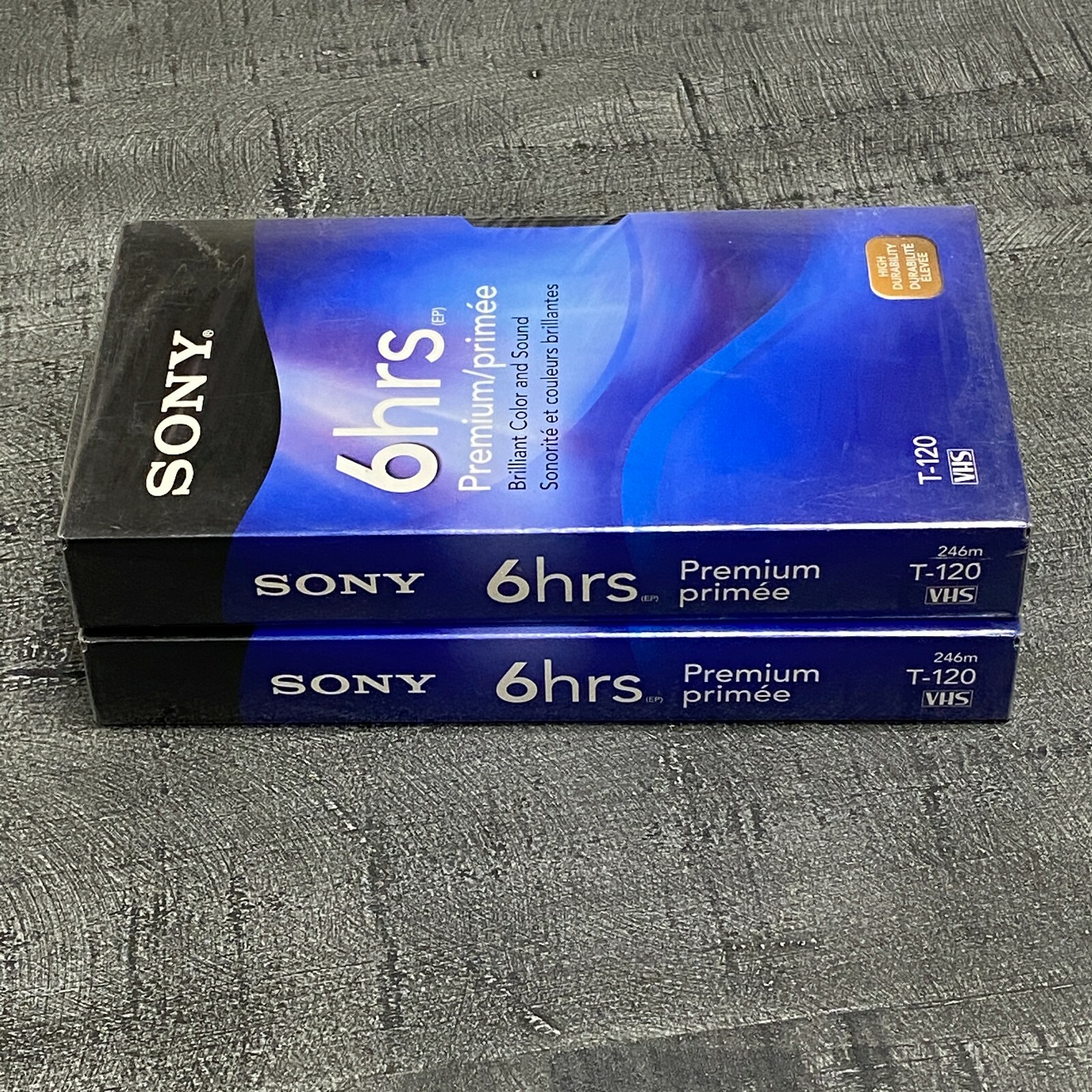 SONY 6 Hours 246M Premium VHS T120VR NEW SEALED Limited time cheap sale