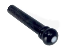 Ebony Bridge Pin with MOP Dot Set 3 degree Slotted Acoustic Guitar 080693EBMOP
