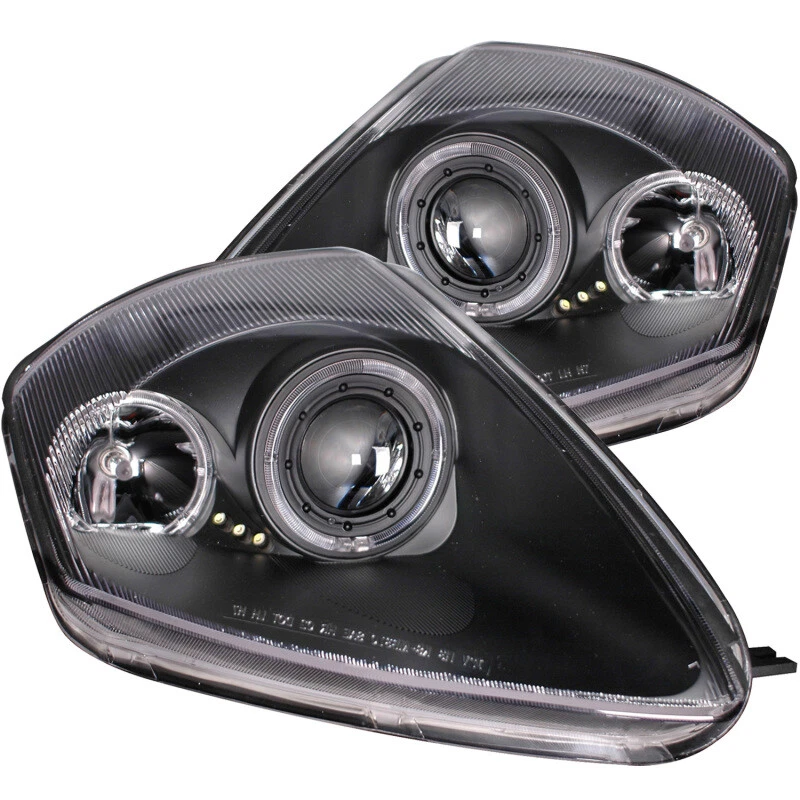 ANZO For 2000-2005 Mitsubishi Eclipse Projector Headlights W/ Halo Black - Imagem 3 de 4