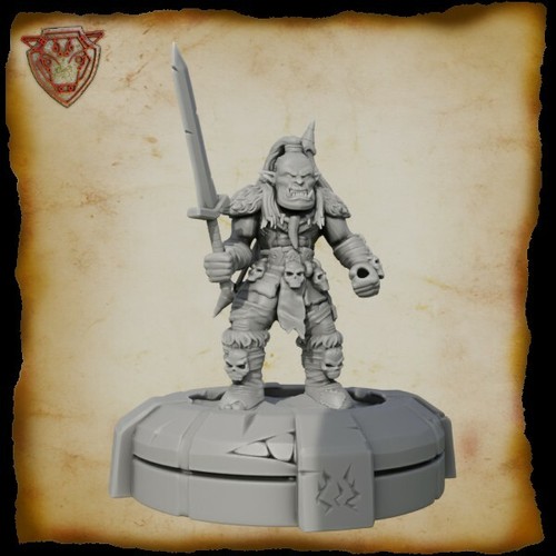 Ork warband mini for 28mm tabletop gamin D&D mordheim WFB Oathmark malifaux orcs - 第 5/15 張圖片