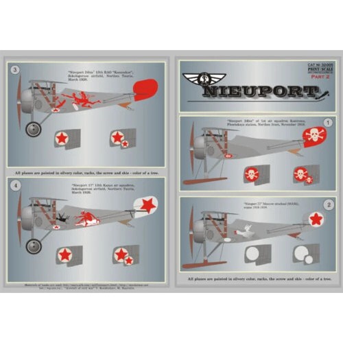 Print Scale 32-005 Decal for airplane 1:32 Nieuport Part2 The complete set2 leaf - Picture 4 of 24