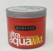 Morfose Ultra Aqua Hair Wax Locks & Twists Braids Wave 16,9 Oz  (Red) Free Shipp