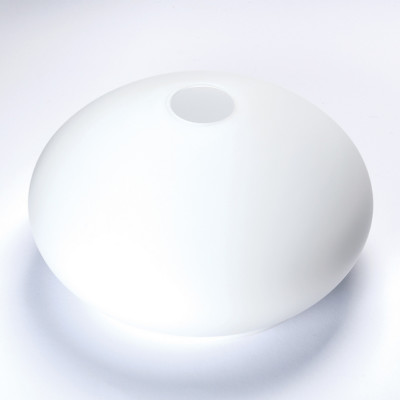 Glas Lampenschirm Ersatzglas D: 310mm weiß E27 Lochmaß Fassung ø 42mm opal matt