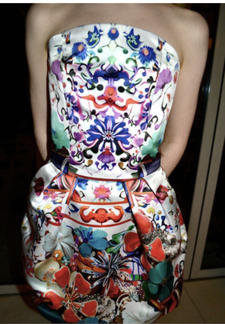 Mary Katrantzou For Topshop Printed Flower  Dress… - image 13