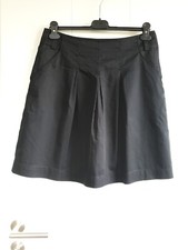 H&M Rock schwarz Kellerfalten Tulpenrock gefüttert Gr. M 38 wie NEU