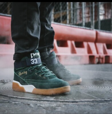 EWING 33 MID Sz 10 New Mens Green/Navy Gum Sole Rare 2016 Release